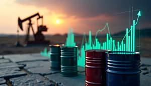 oil-barrels-with-stock-market-graph-oil-rig-symbolizing-oil-stocks-market-trends oil-barrels-with-stock-market-graph-oil-rig-symbolizing-oil-stocks-market-trends